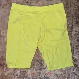 Place Neon Yellow Kids Bike Shorts